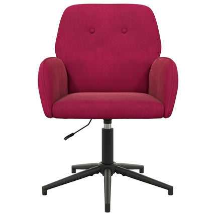 Drejestole 4 stk. 54 x 55 x 90 cm Vinrød Velour (V)