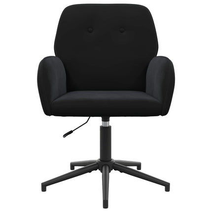 Drejestole 4 stk. 54 x 55 x 90 cm Sort Velour (V)