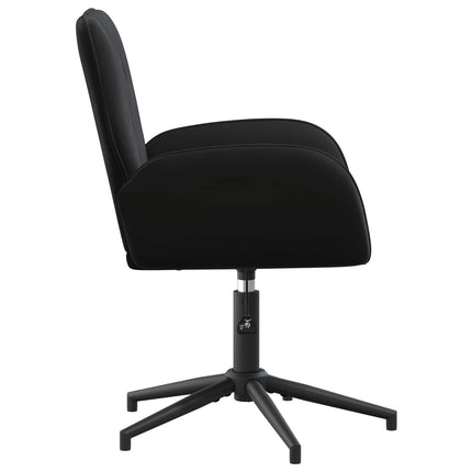 Drejestole 4 stk. 54 x 55 x 90 cm Sort Velour (V)