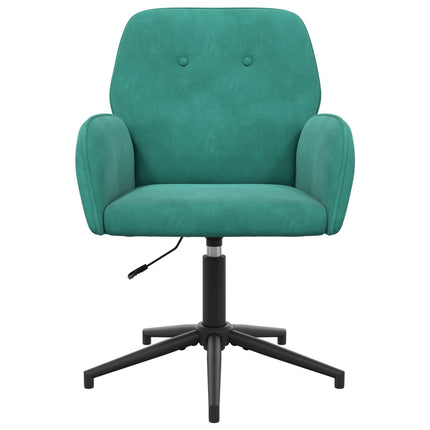 Drejestole 4 stk. 54 x 55 x 90 cm Turkis Velour (V)