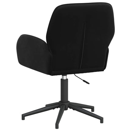 Drejestole 6 stk. 54 x 55 x 90 cm Sort Velour (V)