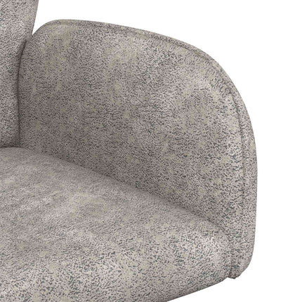 Svingende Spisestole 4 stk. Faux Suede Læder Lysegrå