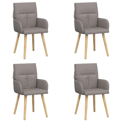Spisestole 4 pcs Stof Gråbrun 60 x 56 x 96 cm