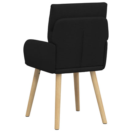 Spisestole 6 stk. Stof Sort 60 x 56 x 96 cm