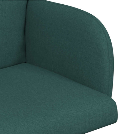 Spisestole 6 stk. Stof Mørkegrøn 60 x 56 x 96 cm