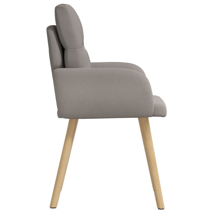 Spisestole 6 stk. Stof Gråbrun 60 x 56 x 96 cm