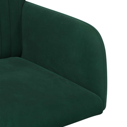 Spisestole 6 pcs Velour (V) Mørkegrøn 55 x 50 x 84 cm