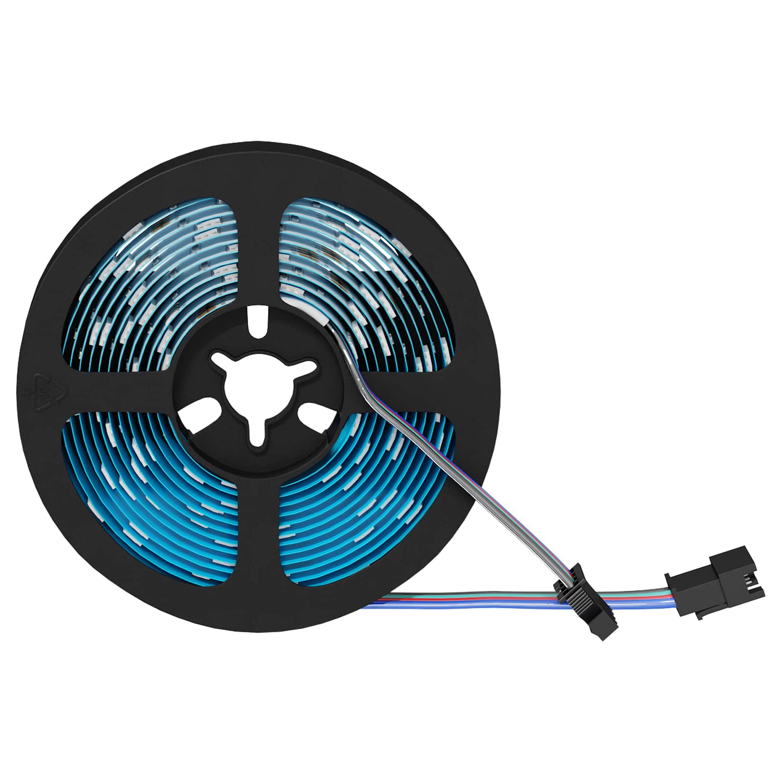 LED Strip 2 pcs Sort og Gennemsigtig 3000 mm Kobber og plastik