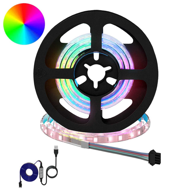 LED Strip 12 pcs Sort og Gennemsigtig 550 mm Kobber og plastik