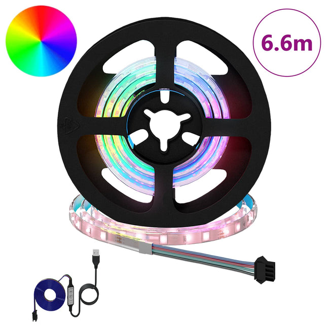 LED Strip 12 pcs Sort og Gennemsigtig 550 mm Kobber og plastik