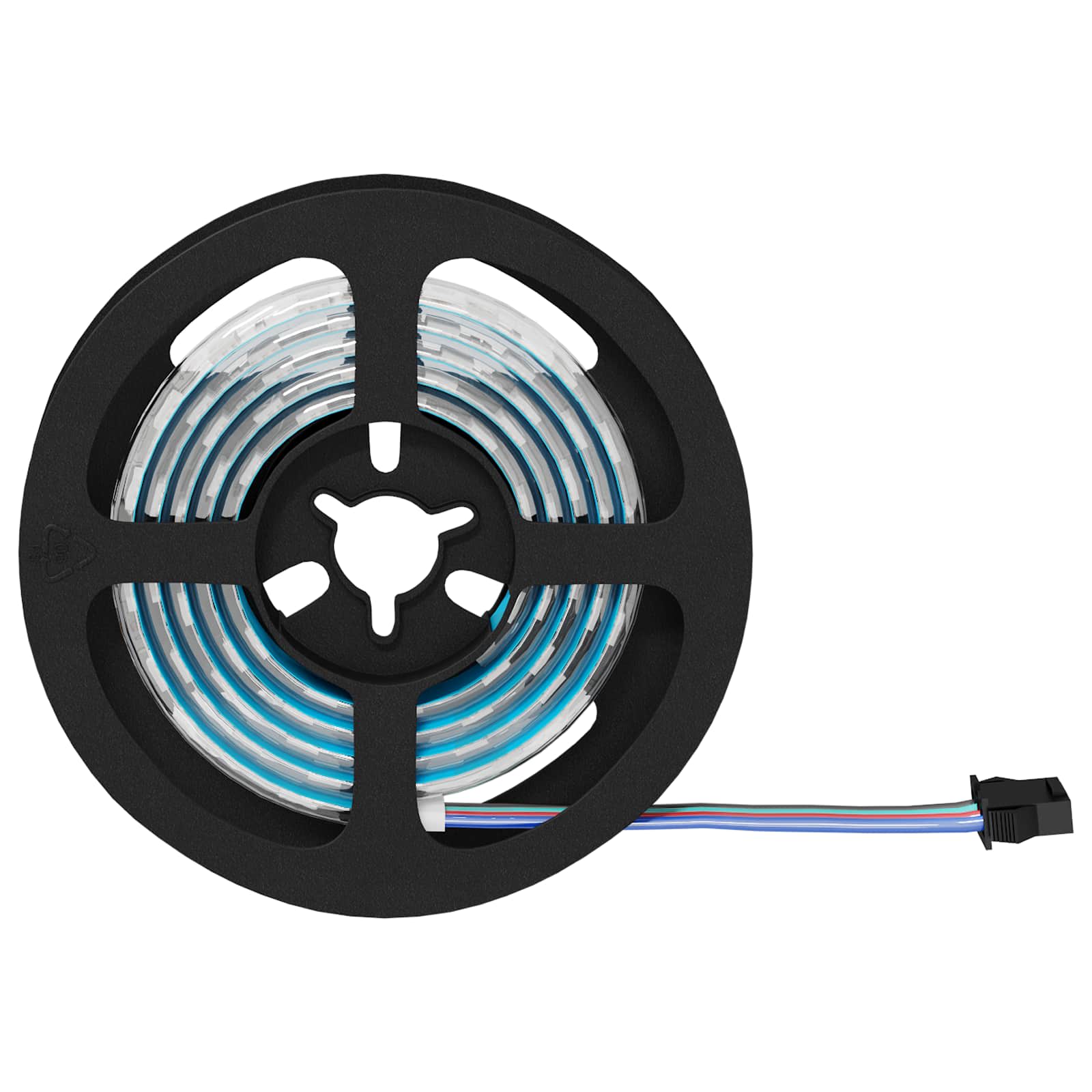 LED Strip 2 pcs Sort og Gennemsigtig 900 mm Kobber og plastik