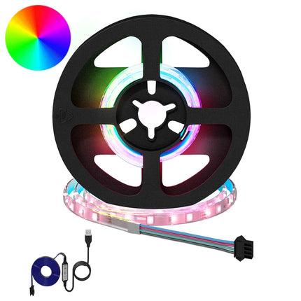 LED Strip 12 stk. Sort og Gennemsigtig Kobber og plastik
