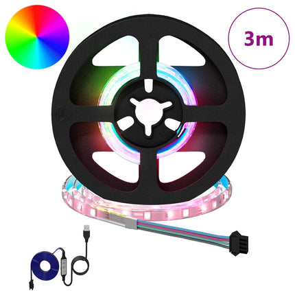 LED Strip 12 stk. Sort og Gennemsigtig Kobber og plastik
