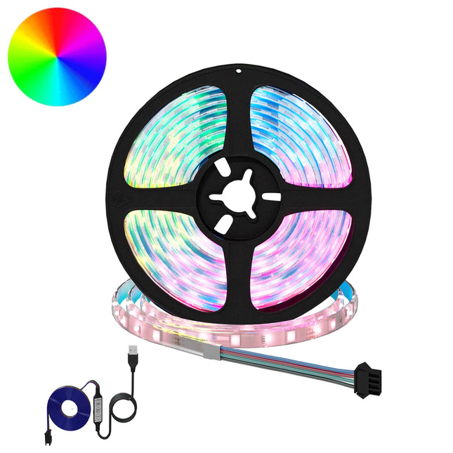 LED Strip 12 pcs Sort og Gennemsigtig 2300 mm Kobber og plastik
