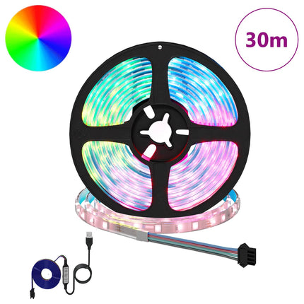 LED Strip 12 pcs Sort og Gennemsigtig 2500 mm Kobber og plastik