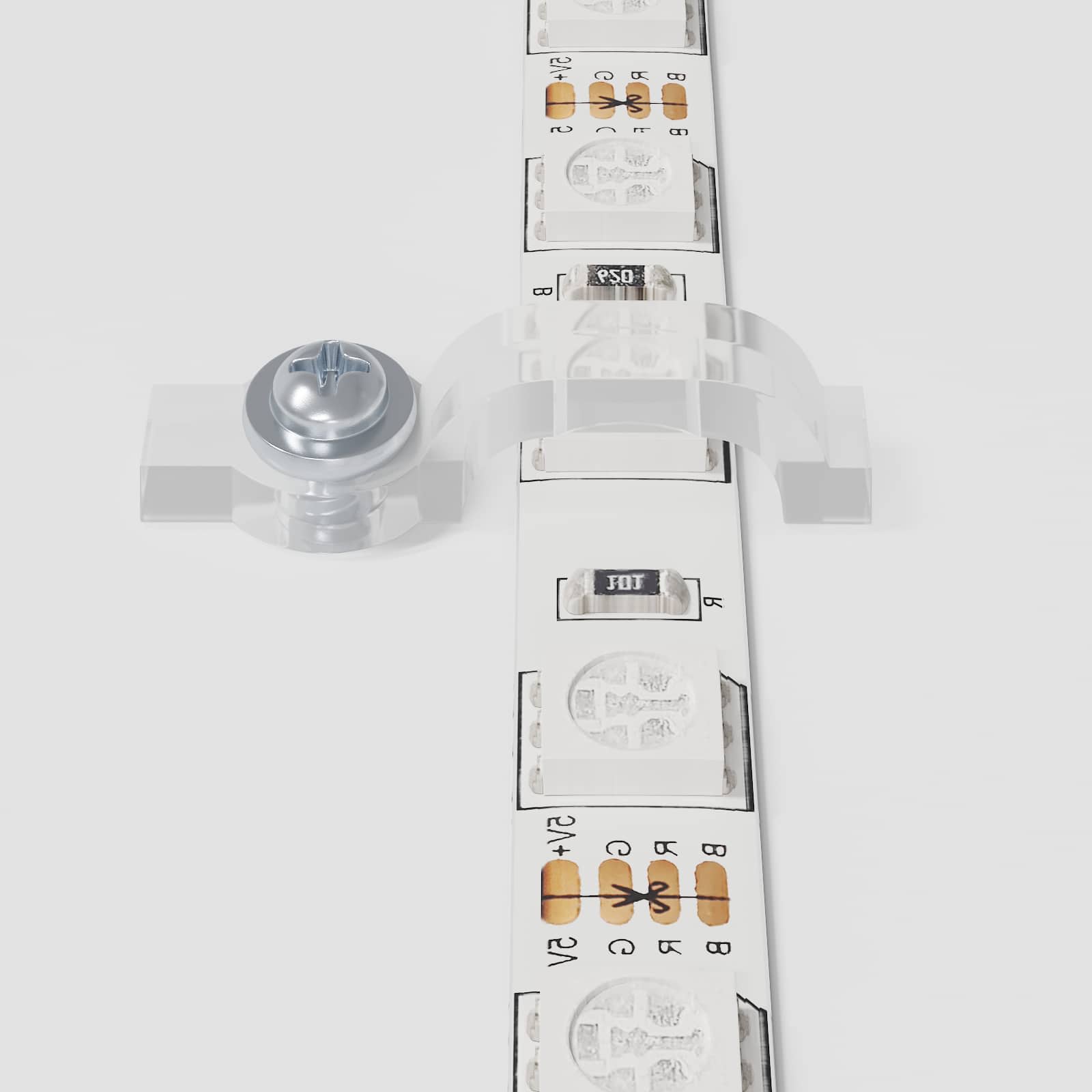 LED Strip 2 pcs Sort og Gennemsigtig 4700 mm Kobber og plastik