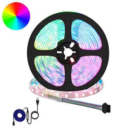 LED Strip 12 pcs Sort og Gennemsigtig 5500 mm Kobber og plastik