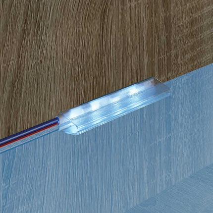 LED Strip 12 pcs Sort og Hvid 1745 mm Kobber og plastik