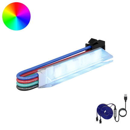 LED Strip 12 pcs Sort og flerfarvet 1745 mm Kobber og plastik