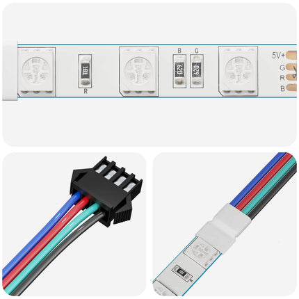 LED Strip 12 pcs Sort og flerfarvet 1745 mm Kobber og plastik
