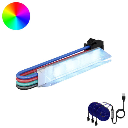 LED Strip 12 pcs Sort og flerfarvet 1745 mm Kobber og plastik