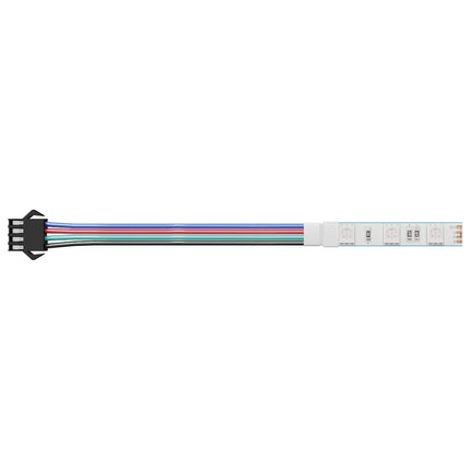 LED Strip 12 stk. Sort og flerfarvet Kobber og plastik