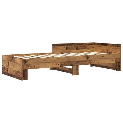 Sengestel med hovedgærde Gammelt træ 80 x 200 cm