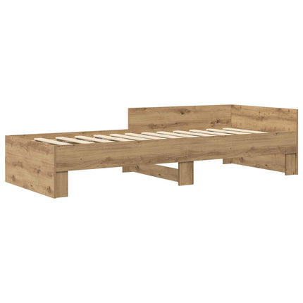 Sengestel med hovedgærde Artisan-eg 80 x 200 cm Konstrueret træ