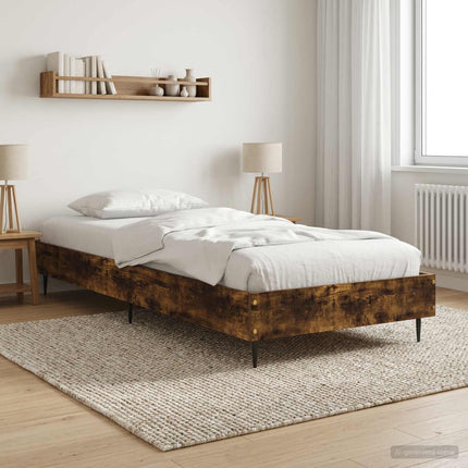 Sengestel Røget eg 80 x 200 cm Konstrueret træ