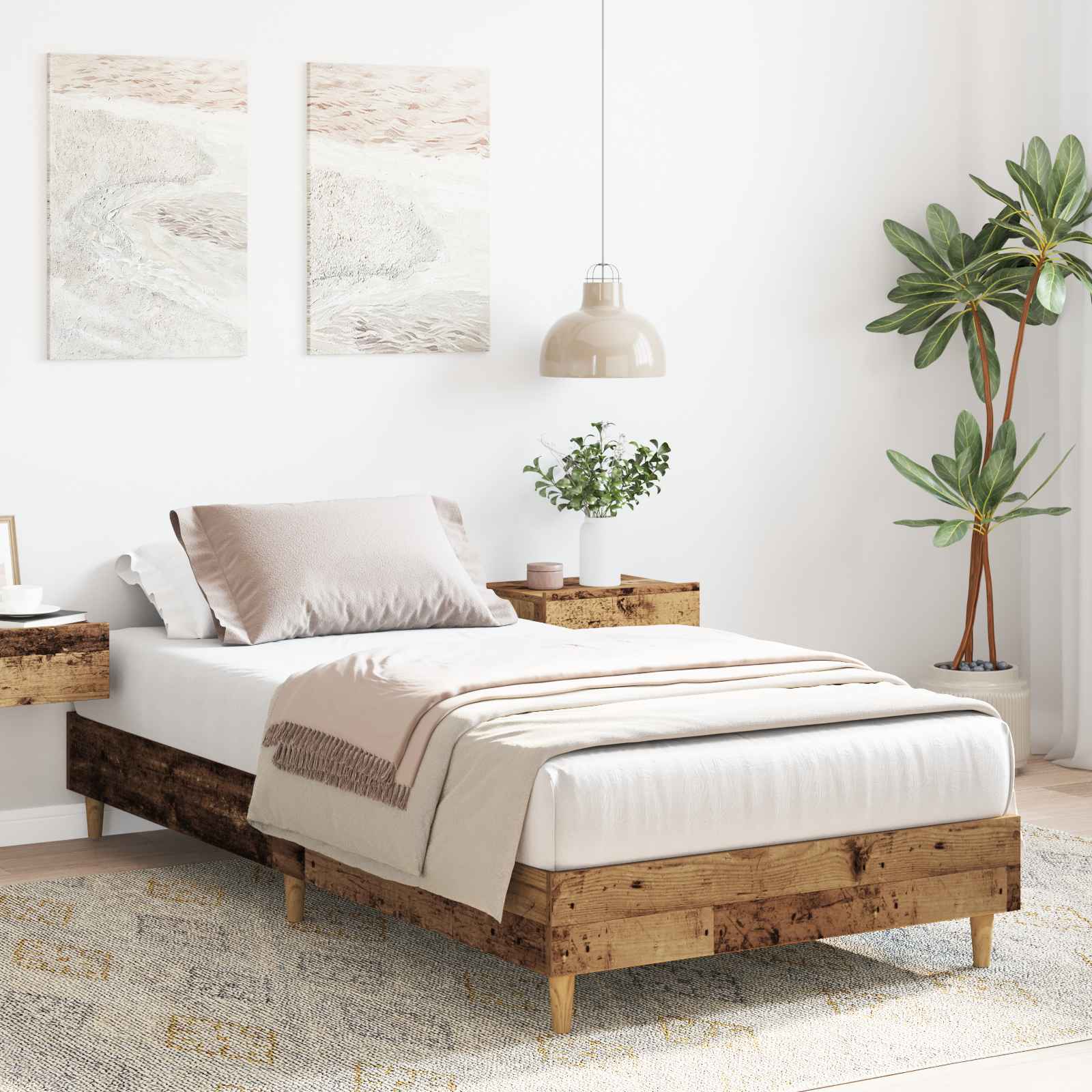 Sengestel Gammelt træ 80 x 200 cm Konstrueret træ