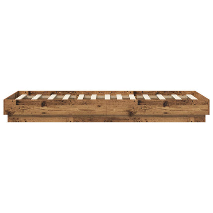 Gulvsengramme Gammelt træ 80 x 200 cm Konstrueret træ