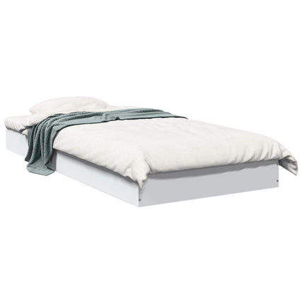 Gulvsengramme Hvid 80 x 200 cm Konstrueret træ