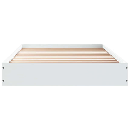 Gulvsengramme Hvid 80 x 200 cm Konstrueret træ