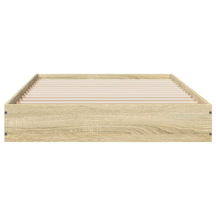 Gulvsengramme Sonoma-eg 80 x 200 cm Konstrueret træ