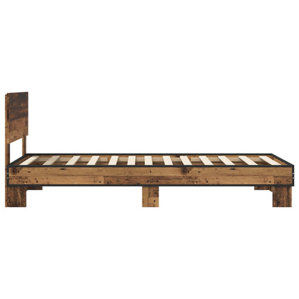 Sengestel med hovedgærde Gammelt træ 80 x 200 cm