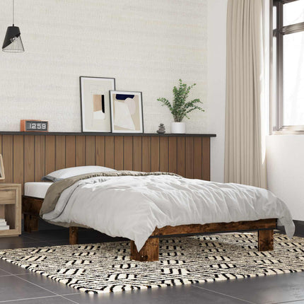 Sengestel Røget eg 80 x 200 cm Konstrueret træ