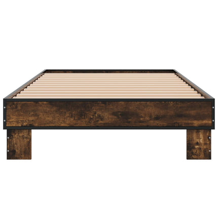 Sengestel Røget eg 80 x 200 cm Konstrueret træ