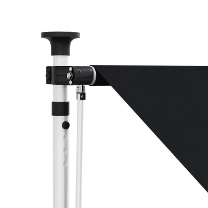 Manuel Utrækkelig Markise Sort 150 cm