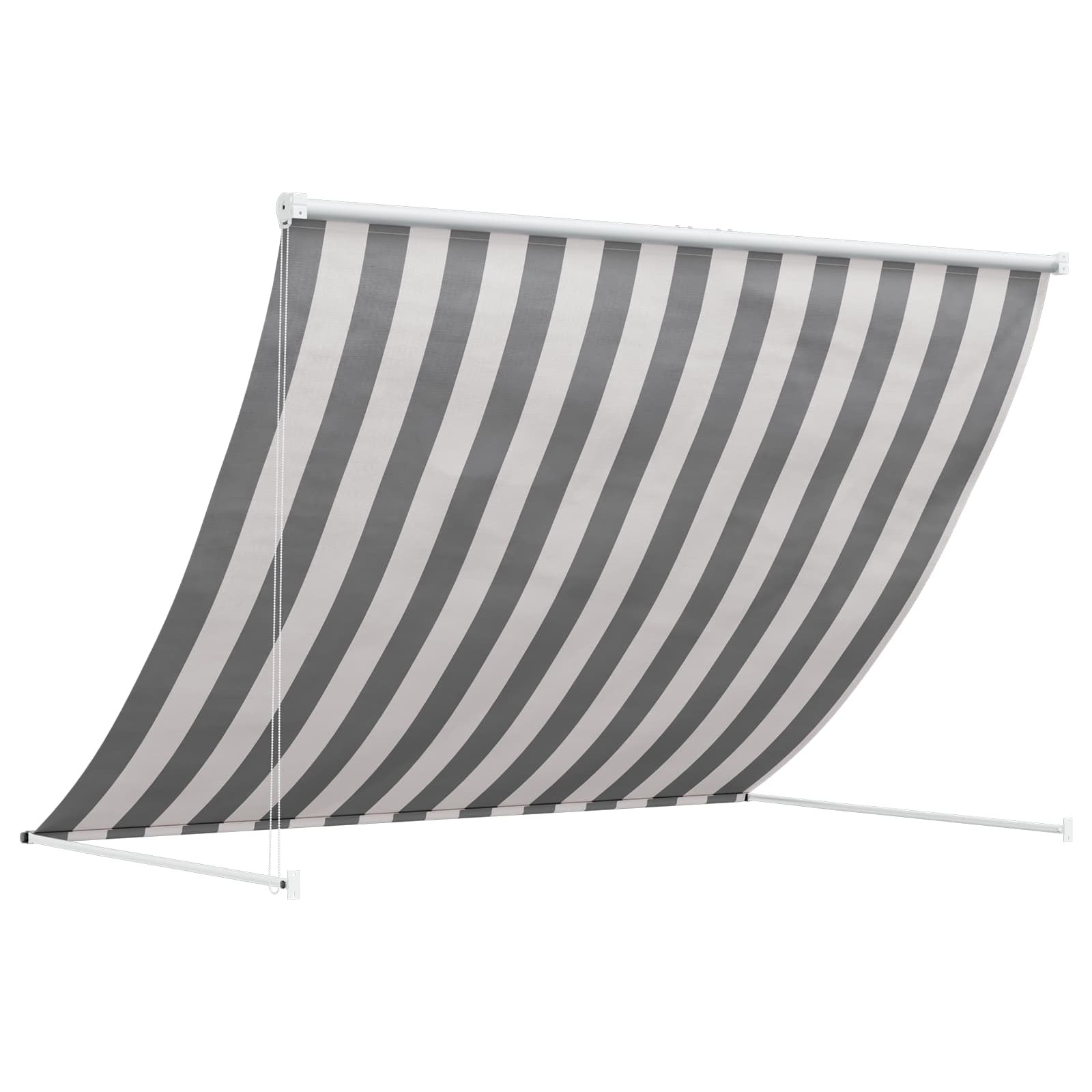 Markise Anthracit og hvid 150 x 150 cm