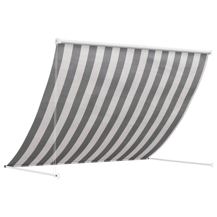 Markise Anthracit og hvid 250 x 150 cm