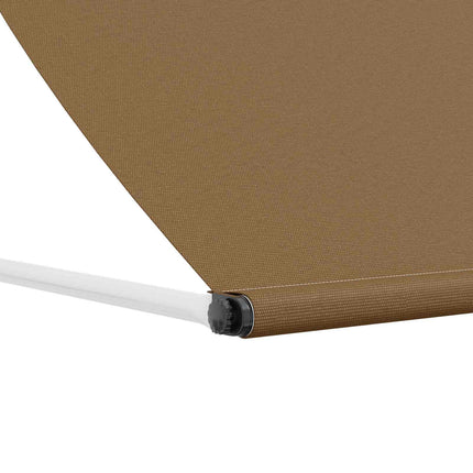 Markise Beige 400 x 150 cm 180 g / m² polyester med PU-belægning