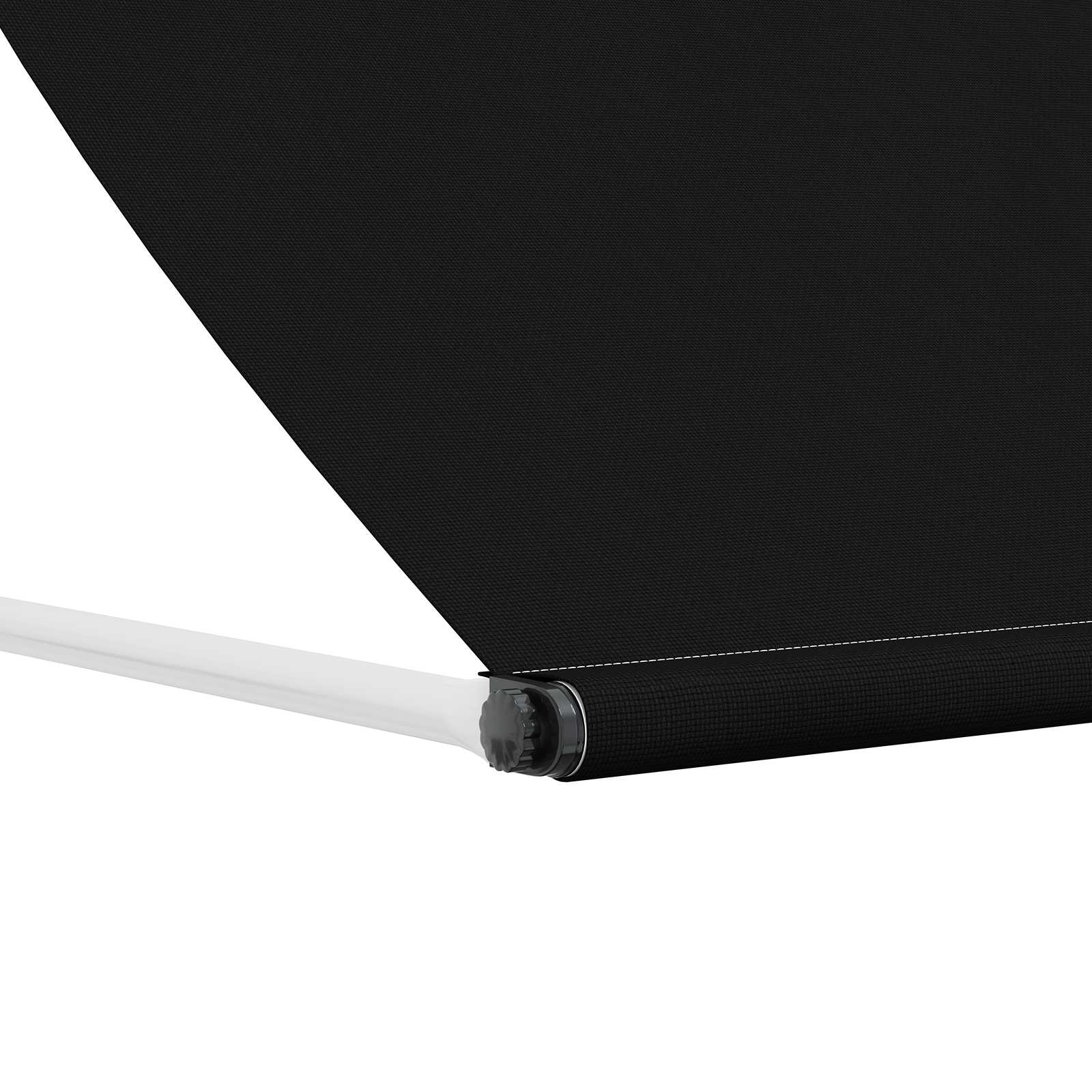 Markise Sort 350 x 150 cm 180 g / m² polyester med PU-belægning