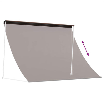 Markise Brun 150 x 150 cm 180 g / m² polyester med PU-belægning