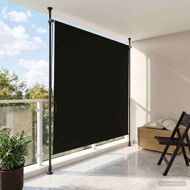 Udendørs Rullegardin Sort 100 x 270 cm