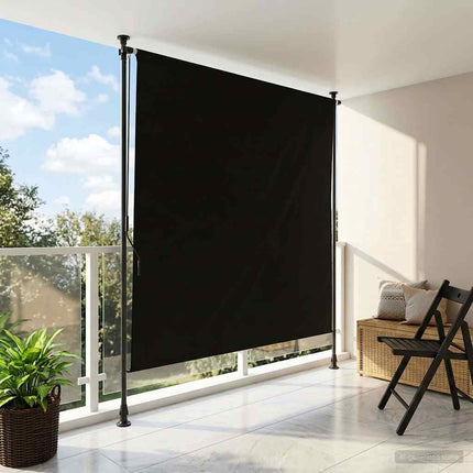Udendørs Rullegardin Sort 120 x 270 cm