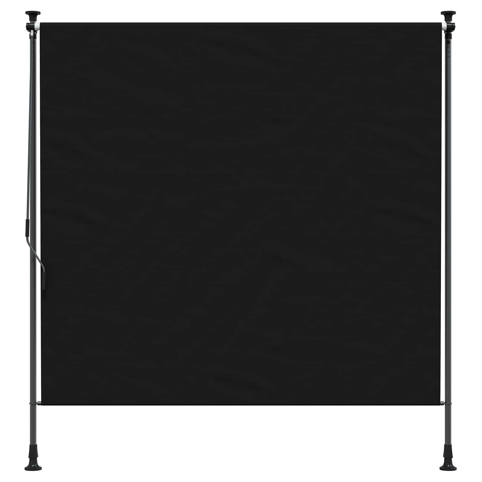 Udendørs Rullegardin Sort 120 x 270 cm
