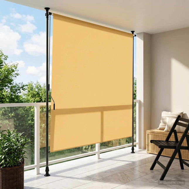 Udendørs Rullegardin Sandfarvet 100 x 270 cm