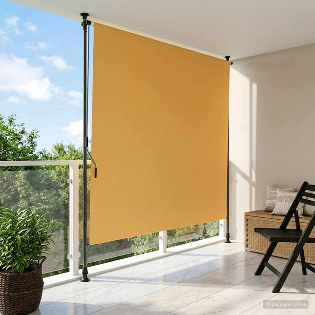 Udendørs Rullegardin Sandfarvet 150 x 270 cm