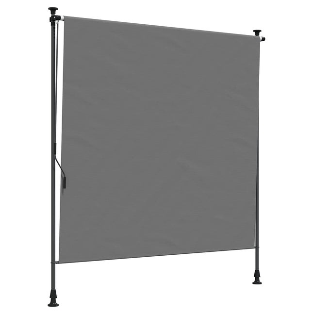 Udendørs Rullegardin Lysegrå 100 x 270 cm