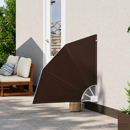 Balkon Afskærmning 210 x 210 cm Polyester Brun